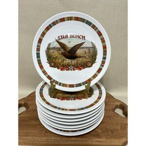 Pottery Barn Fireside Club Salad Plate Various Outdoor Motif Dog Pheasant Set 8